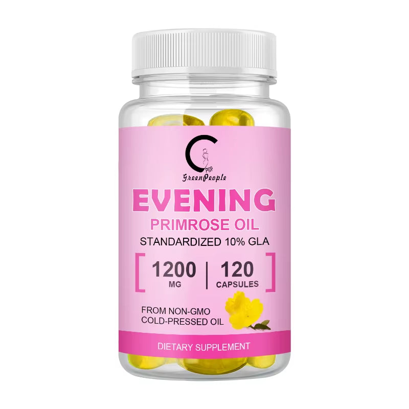 GP Greenpeople Plant Evening Primrose Oil Capsule Promotes Nutritional Support for Women with Healthy Skin&Cardiovascular Health