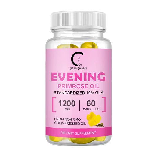 GP Greenpeople Plant Evening Primrose Oil Capsule Promotes Nutritional Support for Women with Healthy Skin&Cardiovascular Health