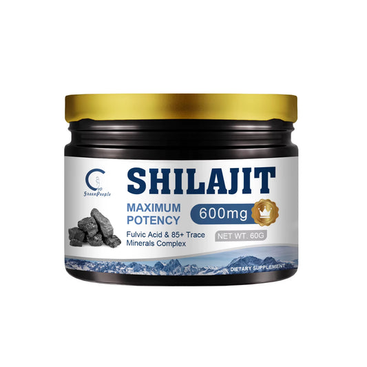 GPGP Greenpeople 100% High Purity Shilajit Mineral Supplements Resin 60G Pure Shilajit Lab Fulvic Acid Tested 85+ Trace Minerals